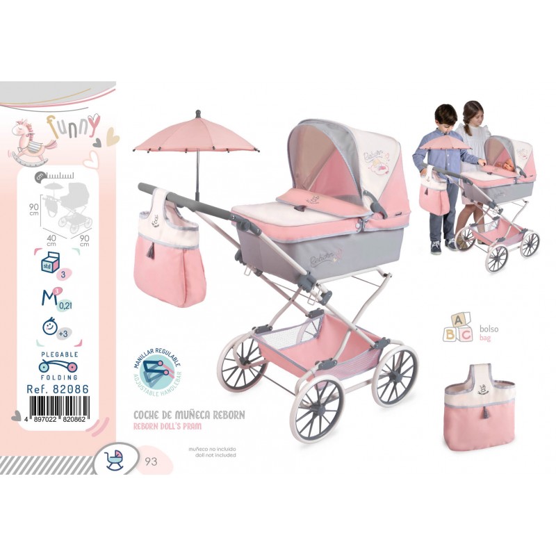 DeCuevas 90080 Poussette pliable pour poupées canne COCO 2024 - 56 cm - Poussettes pour poupées DeCuevas 90080 Poussette pliable pour poupées canne COCO 2024 - 56 cm - Poussettes pour poupées