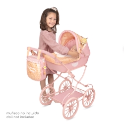 Poussette de poupée pliable avec poignée réglable et peluche Honey DeCuevas 80070 | DeCuevas Toys