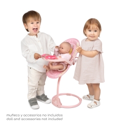 Chaise haute Balançoire 3 en 1 pour poupées Honey DeCuevas 51570 | DeCuevas Toys