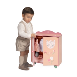 Armoire en Bois pour Poupées Tulipe avec Cintres DeCuevas 55274 | DeCeuvas Toys