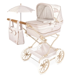 Poussette de Poupées Reborn Verona Pliable avec Ombrelle DeCuevas 82078